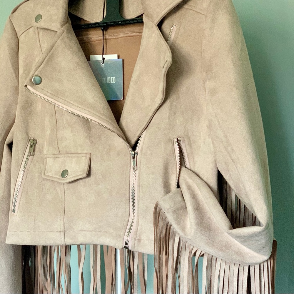 NWT Missguided Biker Jacket with Fringe | Wedding